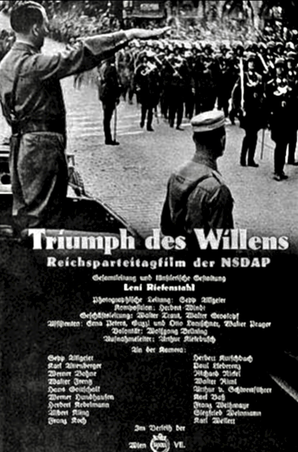 Locandina del film di propaganda nazista (1934) Locandina 'Triumph of the Will' 1934 — propaganda nazista
